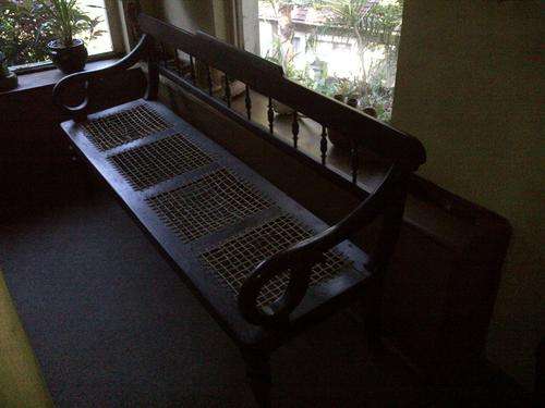 Antique solid wodern bench