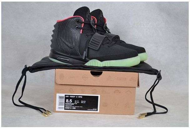 Nike Air Yeezy 2 II -  Black/Solar-Red