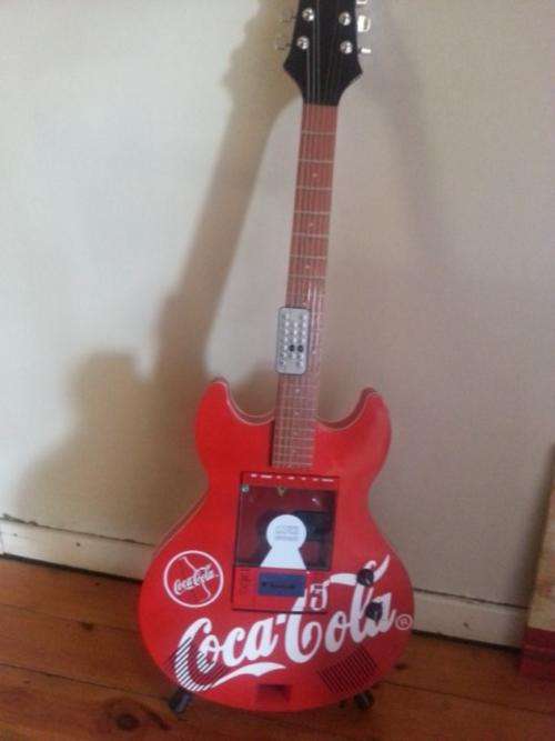 COCA COLA CD PLAYER GUITAR