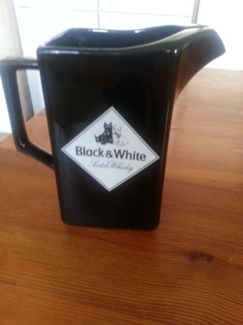 Black & White Whiskey Jug