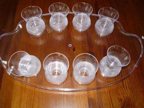 Amarula Tray & 8 Shot Glasses