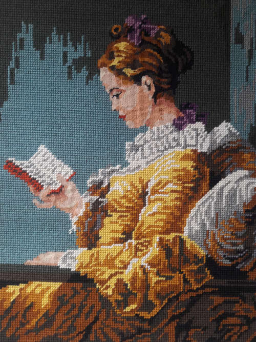 Tapestry - Lady reading a book