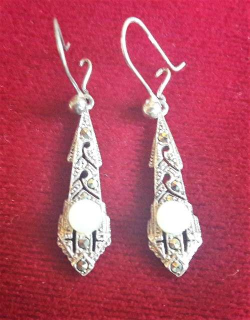 Antique marcasite earrings