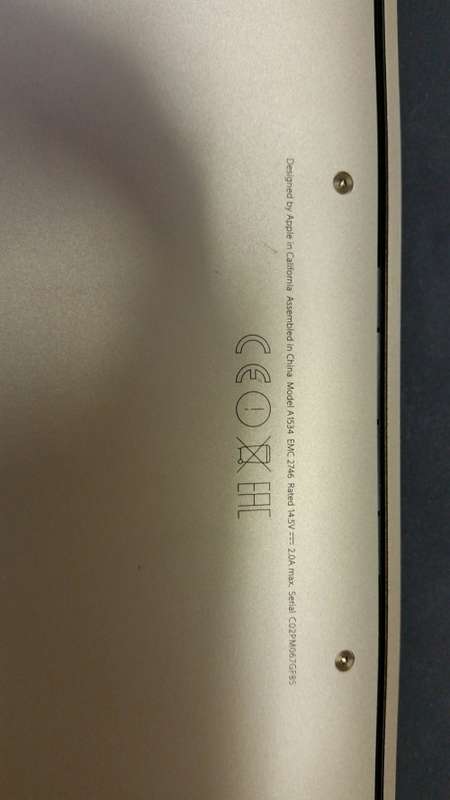 APPLE MACBOOK 12, EARLY 2015, 8GB, 512 SSD, GOLD - SCREEN IS DAMAGED