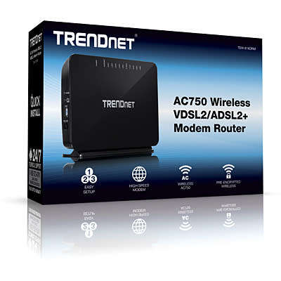 BRAND NEW SEALED - TRENDNET AC750 WIRELESS VDSL2/ADSL2+ WIRELESS ROUTER