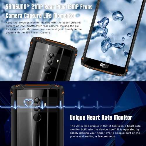 HIGH SPEC RUGGED PHONE BRANDNEW HOMTOM ZOJI Z9,HELIO P23 OCTA-CORE,6GB,64GB,DUAL SIM,IP68 WATERPROOF