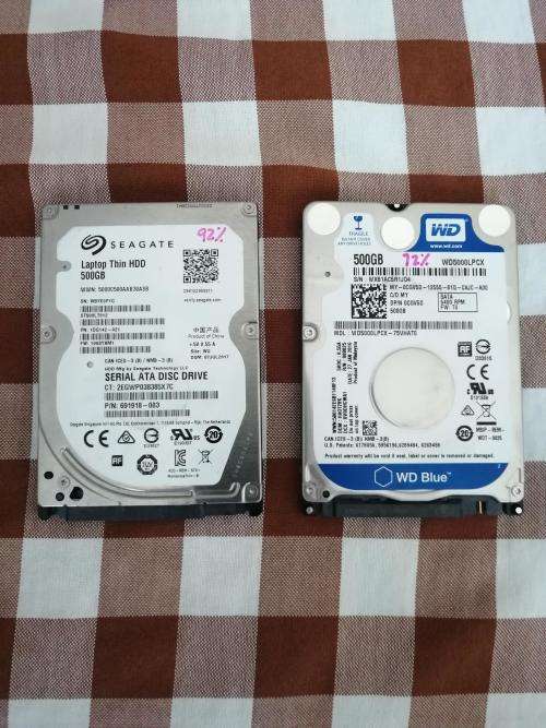 LATE ENTRY - 2 X LAPTOP HARDS (2 X 500GB)