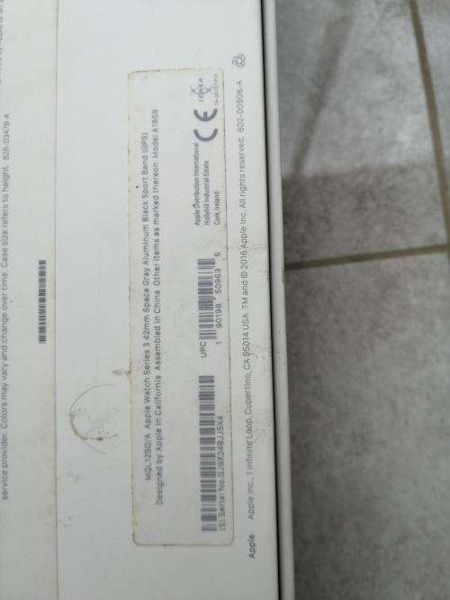 APPLE WATCH 3, 42MM, WITH BOX AND ALL ORIGINAL ACCESSORIES AND EXTRA BAND - PLEASE READ