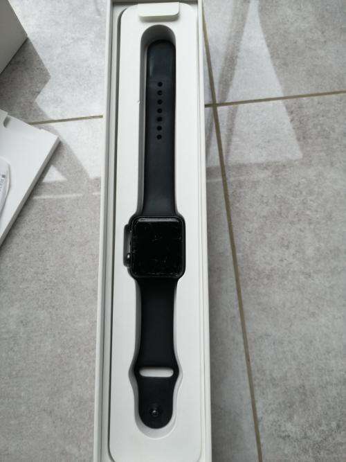 APPLE WATCH 3, 42MM, WITH BOX AND ALL ORIGINAL ACCESSORIES AND EXTRA BAND - PLEASE READ