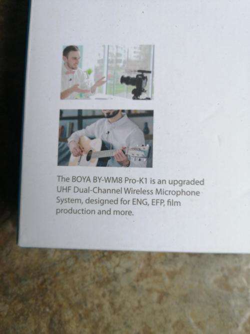 BRAND NEW - BOYA WIRELESS MICROPHONE - MODEL BY-WM8 PRO-K1