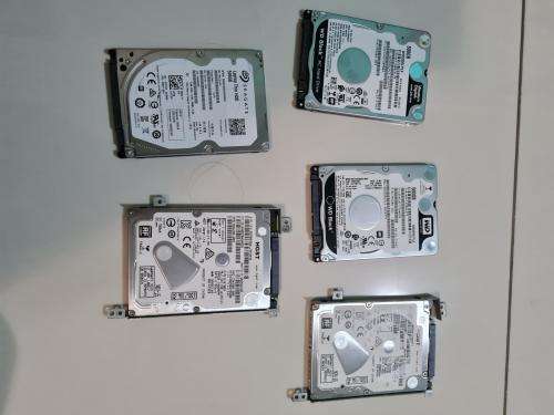 BULK LOT OF HARD DRIVES - 5 X 500GB-2.5 INCH - LAPTOP HARD DRIVES -ALL 100% HEALTH - ALL FOR ONE BID