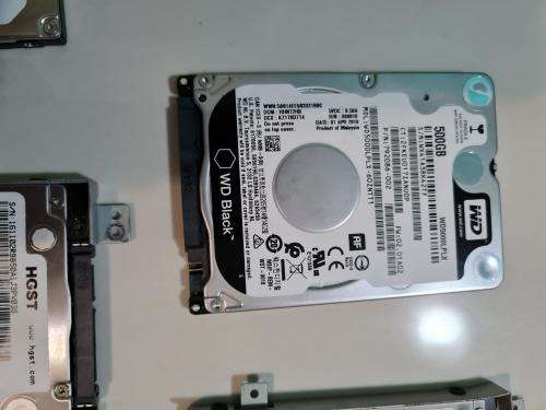 BULK LOT OF HARD DRIVES - 5 X 500GB-2.5 INCH - LAPTOP HARD DRIVES -ALL 100% HEALTH - ALL FOR ONE BID