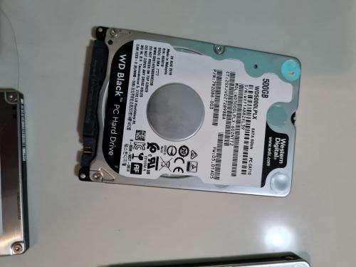 BULK LOT OF HARD DRIVES - 5 X 500GB-2.5 INCH - LAPTOP HARD DRIVES -ALL 100% HEALTH - ALL FOR ONE BID