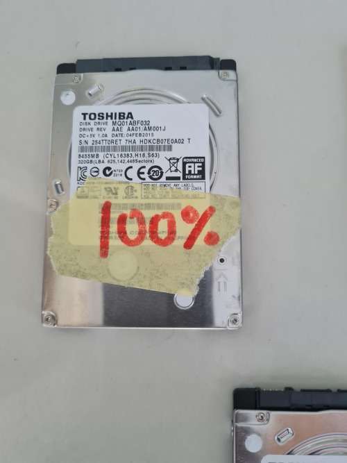 BULK LOT OF HARD DRIVES - 3 X 320GB-2.5 INCH - LAPTOP HARD DRIVES -ALL 100% HEALTH - ALL FOR ONE BID