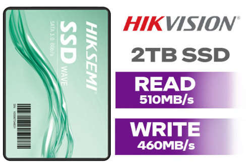 BRAND NEW SEALED-HIKSEMI WAVE SERIES 2TB SSD HARD DRIVE-BY HIKVISIN-2.5 INCH-5 YEAR LIMITED WARRANTY