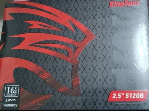 BRAND NEW SEALED - KINGSPEC 512GB SSD HARD DRIVE - 2.5 INCH - 3 YEAR LIMITED WARRANTY