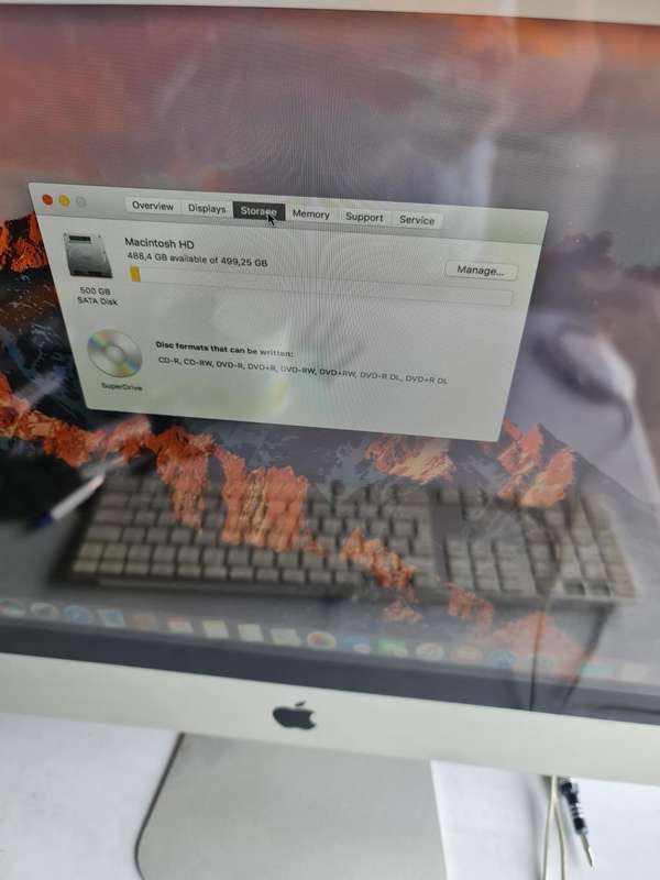 APPLE IMAC 21.5 INCH - MID 2011 - CORE i5 - 4GB MEMORY - 500GB HARD - FULL WORKING CONDITION