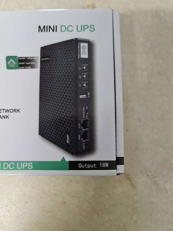 BRAND NEW - iBEST MINI DC UPS - 5V/9V/12V/USB PORT/POE PORT - MULTIFUNCTION DC UPS - 10400mAh