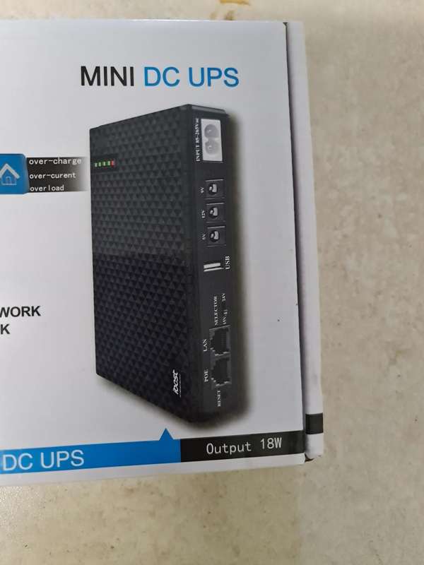 BRAND NEW - iBEST MINI DC UPS - 5V/9V/12V/USB PORT/POE PORT - MULTIFUNCTION DC UPS - 8800mAh