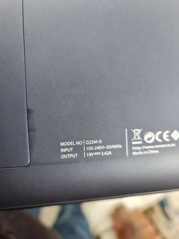 BRAND NEW - NO BOX - NOT USED - MECER INSPIRE Q22M-i5 - CORE i5 - 12TH GEN - 8GB - 512GB SSD - 15.6`