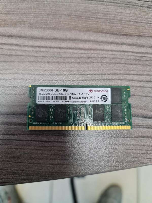 LAPTOP MEMORY - 16GB - DDR4 - 2666MHZ - TRANSCEND