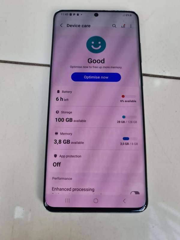 SAMSUNG S20 PLUS - 128GB - DUAL SIM - (READ DESCRIPTION)