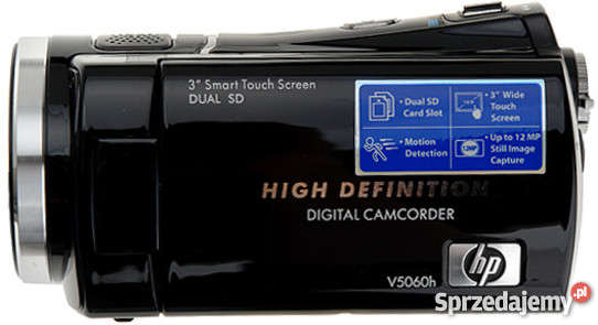 LAST 2 LEFT - BRAND NEW HP V5060H TOUCHSCREEN DIGITAL CAMCORDER, DUAL SD CARD SLOT, TOUCHSCREEN