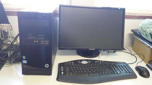 HP PRO 3300, CORE i3, 4GB, 500GB, 22 INCH SAMSUNG LCD SCREEN