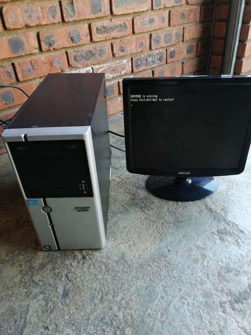 MECER TOWER AND SCRREN, CORE I5, 4GB, 500GB HARD