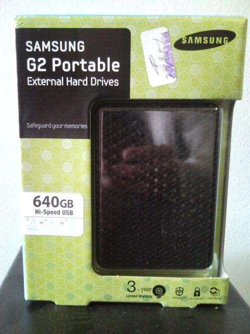 BRAND NEW SAMSUNG 640GB EXTERNAL 2.5 INCH LAPTOP HARD DRIVE