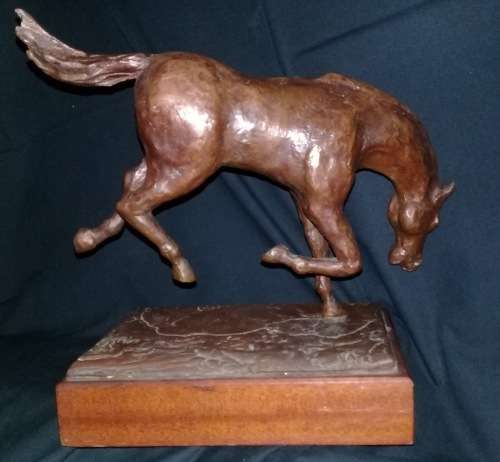 Solid Bronze Horse Sculpture