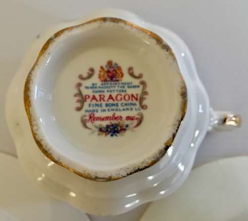 Vintage Paragon 'Remember Me'  Fine Bone China Trio