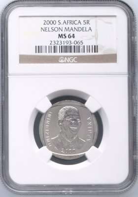 2000 Nelson Mandela MS62 and MS64  BONUS CRAZY R1 AUCTION