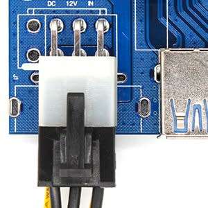 6 PACK v006c PCIe PCI-E PCI Express Powered Riser Adapter Card, BONUS FREE Power Switch