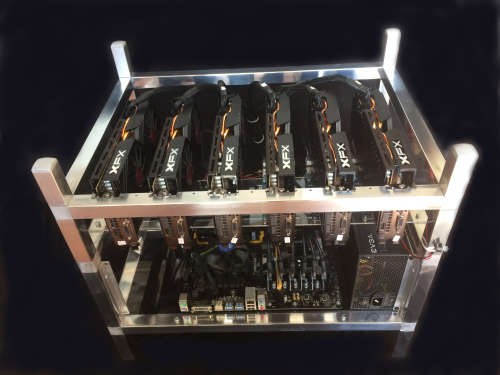 8 GPU Open Air Mining Rig Frame for mining Ethereum/Bitcoin Gold/Monero/Zcash/etc