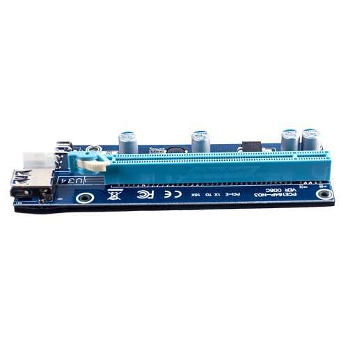 6 PACK V006C PCIe 6-Pin 16x to 1x Powered Riser Adapter Card for GPU Mining of Crypto Coins