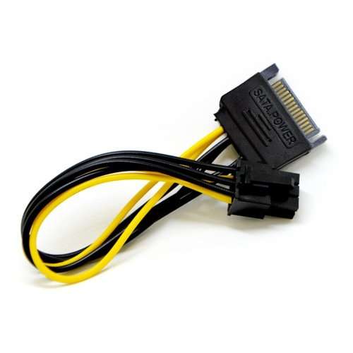 MintCell 6-Pack PCIe PCI-e PCI Express 6-Pin 16x to 1x Powered Riser Adapter Card - GPU Mining Rig