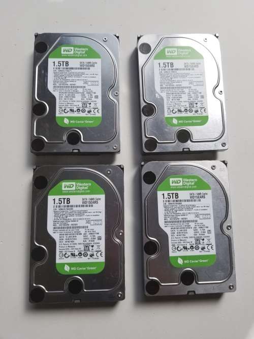 Western Digital WD Green WD15EARS 1.5TB 7200 RPM 64MB Cache SATA 3.0Gb/s 3.5" Internal Hard Drive