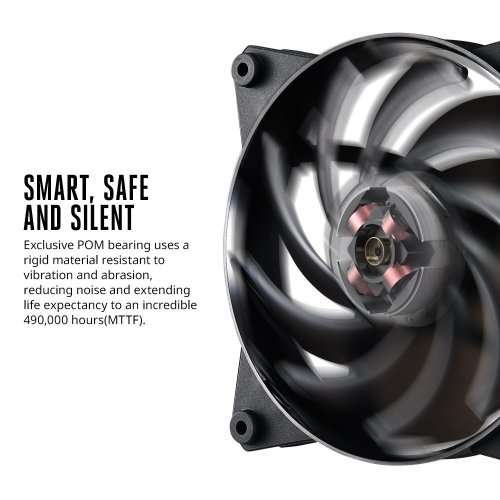 Cooler Master MasterFan Pro 120 Air Balance- 120mm Hybrid Black Case Fan, Computer Cases CPU Coolers