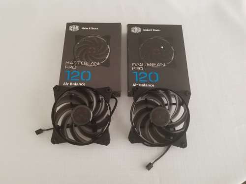 Cooler Master MasterFan Pro 120 Air Balance- 120mm Hybrid Black Case Fan, Computer Cases CPU Coolers