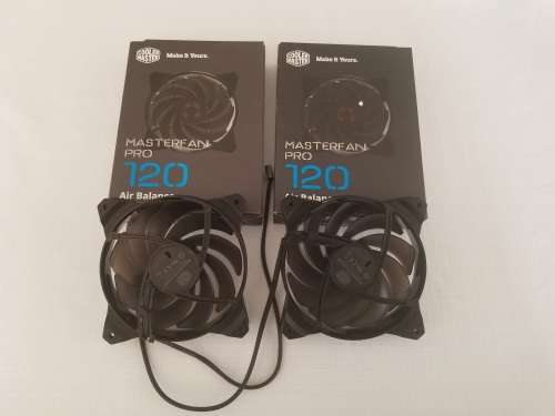 Cooler Master MasterFan Pro 120 Air Balance- 120mm Hybrid Black Case Fan, Computer Cases CPU Coolers