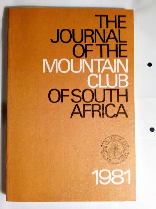 The Journal of the Mountain Club of South Africa 1981