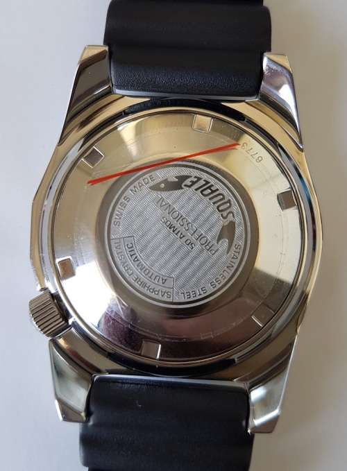 Brand New Squale 50 Atmos Dive Watch with Black Dial (Polished Case) #1521-026-A