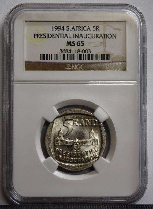 MS 65 1994 Presidential Inauguration R5!!!! Building in front! Very rare grade!!!