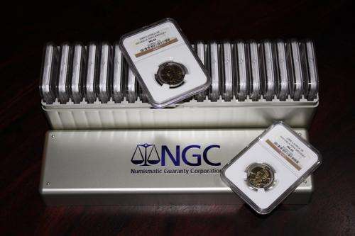 MS66 Mandela 90th Birthday R5 coins. 20 coins available. Winner gets the NGC slab box FREE!!!
