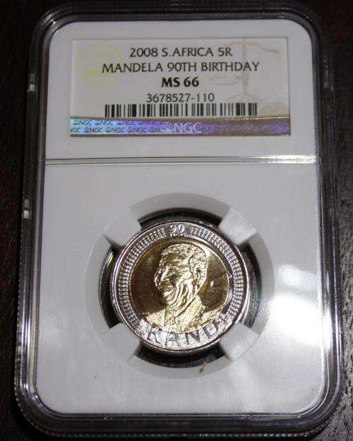 MS66 Mandela 2008 90th Birthday coins!!! 30 available. Bid per coin to take all!!!