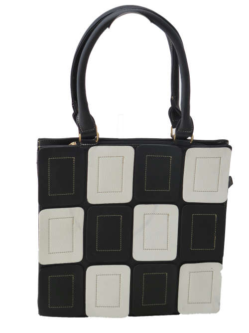 **Gorgeous** Designer Ladies HandBag in Grey & White,Quality PU Leather - Great for work and Play!