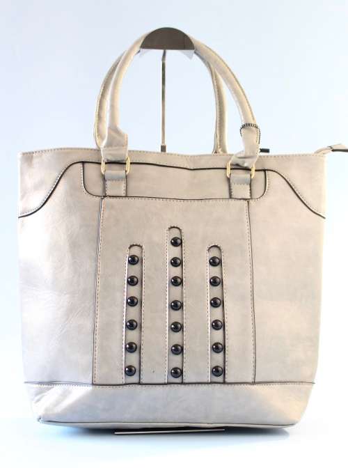 Elegant Designer Spacious Ladies HandBag in Grey- Timeless and Stylish