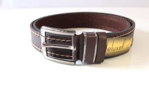 **100%  Leather Mens Belts in Dark Brown- Great quality! Great Buy!