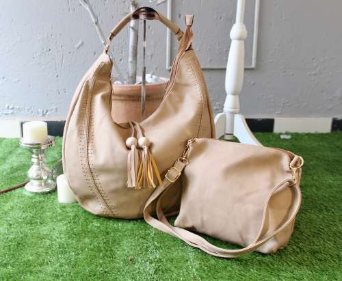 **LATE ENTRY**High quality Stylish Designer 2 piece Ladies HandBag GOLD STUD DETAIL  - Latest trends
